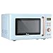 Bysesion GT3-XJ Blue 20L/0.7cuft Retro Microwave with Display / Golden Handle