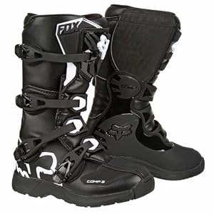 Fox Racing Junior Comp 3Y Motorradstiefel Schwarz