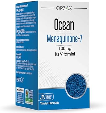 Orzax Ocean Vitamin K2 (Mk-7) 30 Hard Kapsül (2 paketi)