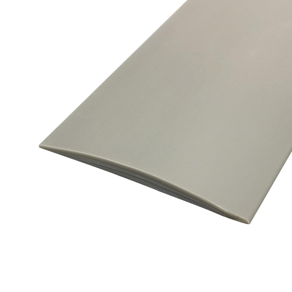 Floor Transition Strip, 1m*5cm Self Adhesive PVC Floor Door Divider Strip, Flooring Threshold Strip for Tile, Wood, Laminate, Joins Gap (Light Grey)