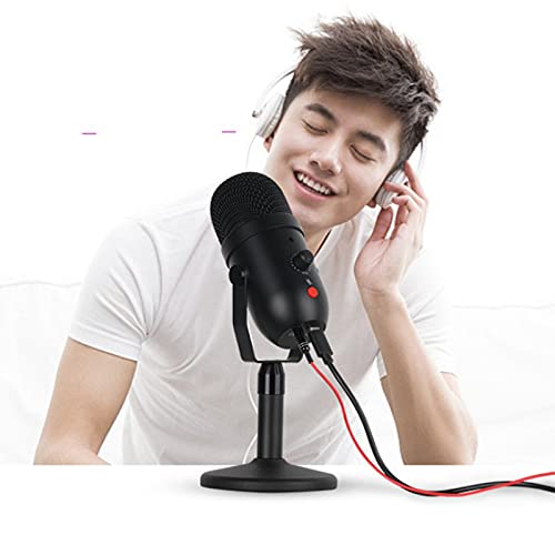 prasku USB Mikrofon, Mikrofon für Computer Metallkondensator Aufnahmemikrofon für Windows Computer Desktop Mikrofon für… – Bild 5