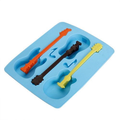 Guitar Shaped Silicone Ice Cube Molds Tray - Worldwide