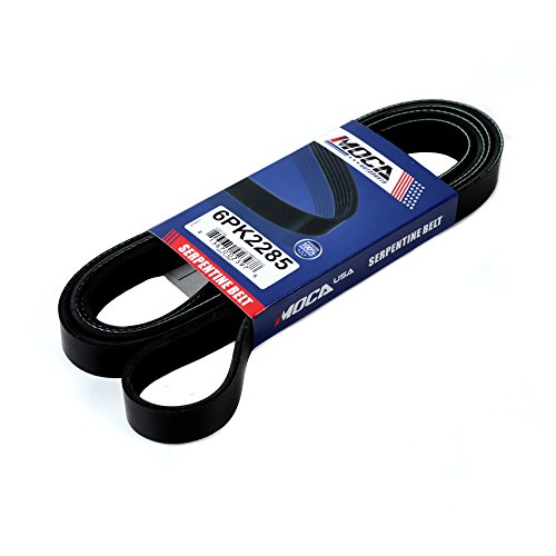 Image of MOCA 6PK2285 EPDM Serpentine Belt Fits Chevrolet GMC Isuzu Jeep 3.8L 4.2L 7.4L OHV 4-Door