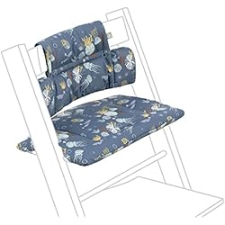 Trona Tipo Stokke Tripp Trapp Cojín Clásico, Aguas Profundas - A juego con la Silla Tripp Trapp y la Trona para mayor apoyo y Comodidad - Lavable a máquina - Para todo tipo de Sillas Tripp Trapp