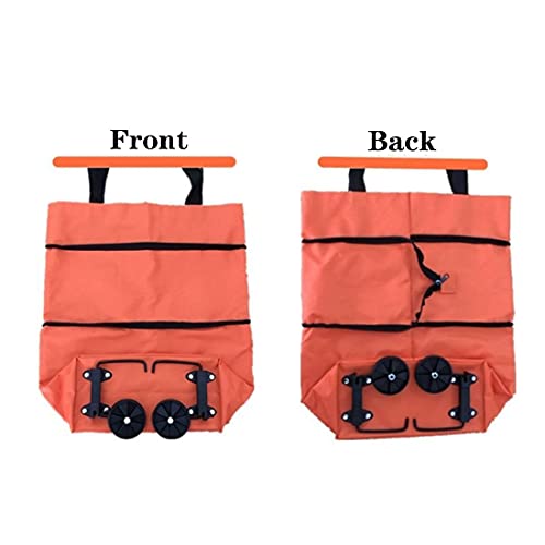 YBYWL Einkaufstrolley klappbar auf Rädern, Einkaufswagen-Tasche Einkaufstasche mit Rollen Einkaufstrolleys für den… – Bild 6