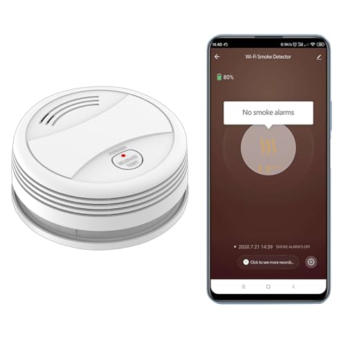 XNY WLAN-Rauchmelder mit App-Benachrichtigungen, Feuermelder mit...