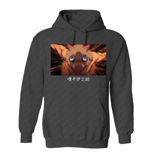 Demon Slayer Inosuke Hashibira Anger Men's and Women's Pullover Hooded Sweatshirt