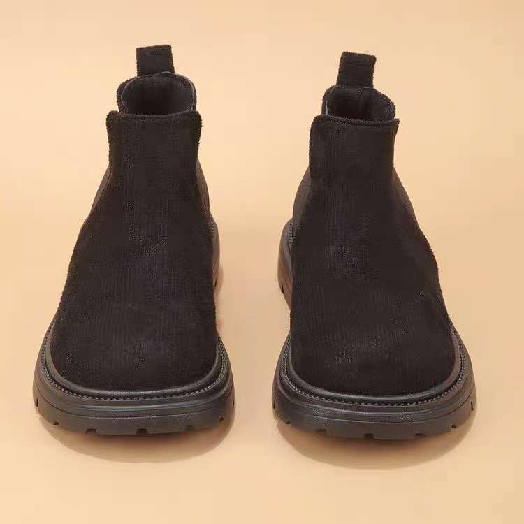 Girls’ Fashion Boots – Soft Suede Slip-On Chelsea Style for Kids (black, US Footwear Size System, Big Kid, Numeric, Medium, 2)2