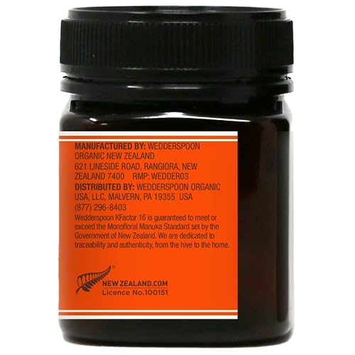 Wedderspoon, Raw Manuka Honey, K Factor 16, 8.8 oz (250 g)
