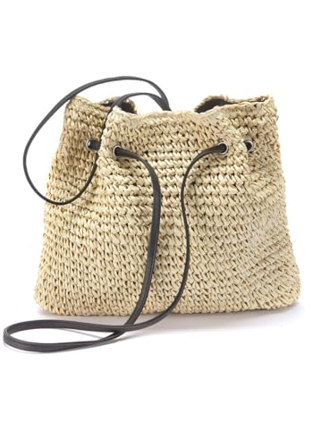 LASCANA Women's Tassel Raffia Handbag3