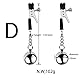 LZMYZ Edelstahl 1 Paar Nippelklemmen mit Gewicht Kugeln Brustwarzen Klemmen SM Sexy Nippel Clamps Set Nippel Stretcher Klitoris Schamlippen Brust Clip Bondage Erotik Sex Toys Für Frauen(E)