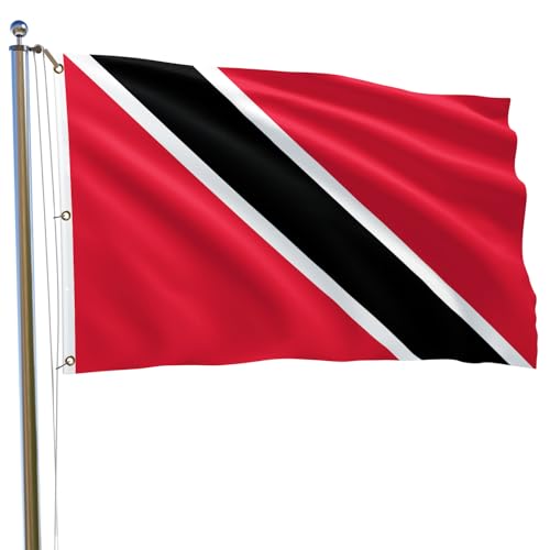 Trinidad and Tobago Flag 6x10FT Trinidadians and Tobagonians Flag Bright Colors Fade Proof Polyester with 3 Brass Grommets Indoor Outdoor