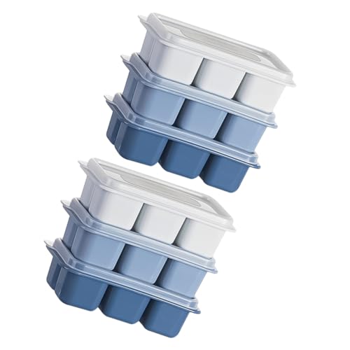 Homoyoyo 6個 アイスキューブトラスチック製ミニ氷格 多機能製氷皿 家用キッチン氷作り型 ゼリーやキャンディーにも対応 耐久素材使用