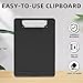 Clipboard with Storage, Plastic Storage Nursing Slim Clipboard with Low Profile Clip, Foldable Letter Size for Nurse, Kid, Salary, Coach, Jobsite, Industrial, Office(9
