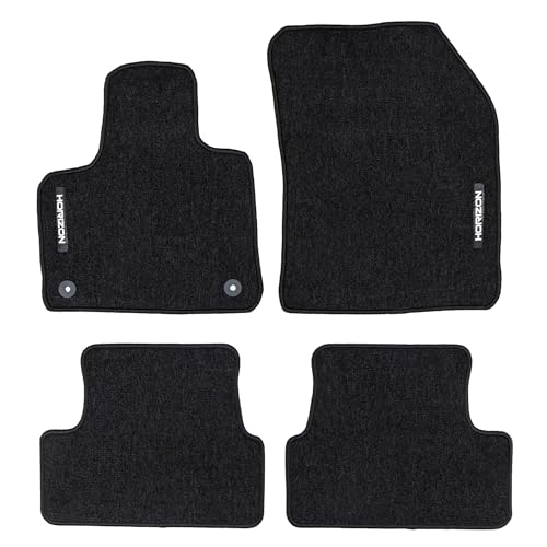 FROGUM Horizon Tapis Auto Velour Moquette pour Peugeot 3008 II 2016-2024| Inodores | avec Fixations | Pratiques et élégants