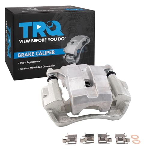 Image of TRQ Rear Left Brake Caliper w /Bracket Drivers Side