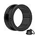 Produktbild Treuheld® 2mm Flesh Tunnel Schwarz - Chirurgenstahl 316L / Edelstahl - Schraubverschluss mit Gewinde - Stahl Ohr Plug zum Schrauben