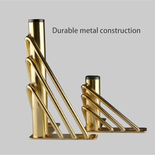 Patas doradas para muebles que elevan el estilo de tu sofá con un diseño triangular premium 6