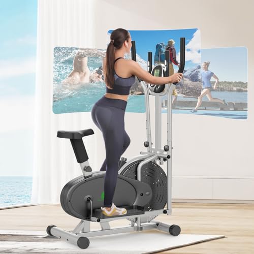 Cowmew Ellittica Crosstrainer Und Heimtrainer 2 in 1 für Zuhause,...