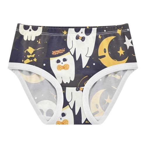 Flower Toddler Girls Underwear 2t Cotton Panties Little Girl Halloween Cute Skulls Ghosts Dark Kids Undies Briefs