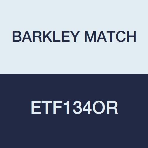 BARKLEY MATCH ETF134OR End Tab Folder, Fastener# 1 and 3, 12 1/4" x 9 1/2", 2-Ply, 15PT Color Stock Orange Flush Front (Pack of 250)