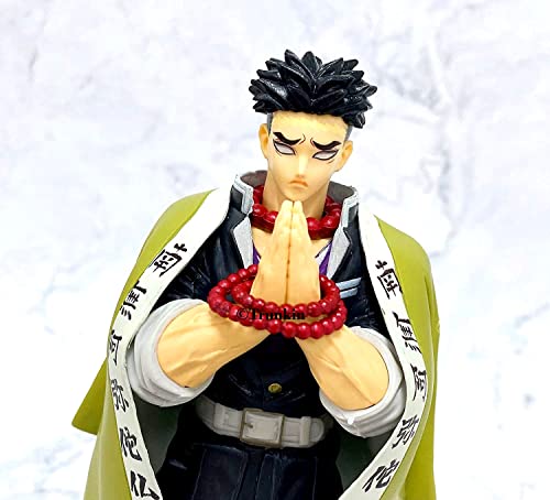 Image of Trunkin Demon Slayer Gyomei Himejima Action Figure The Stone Hashira Figurine Standie Collectible Figure Manga Weeb, 3.94 Inch, 10 cm