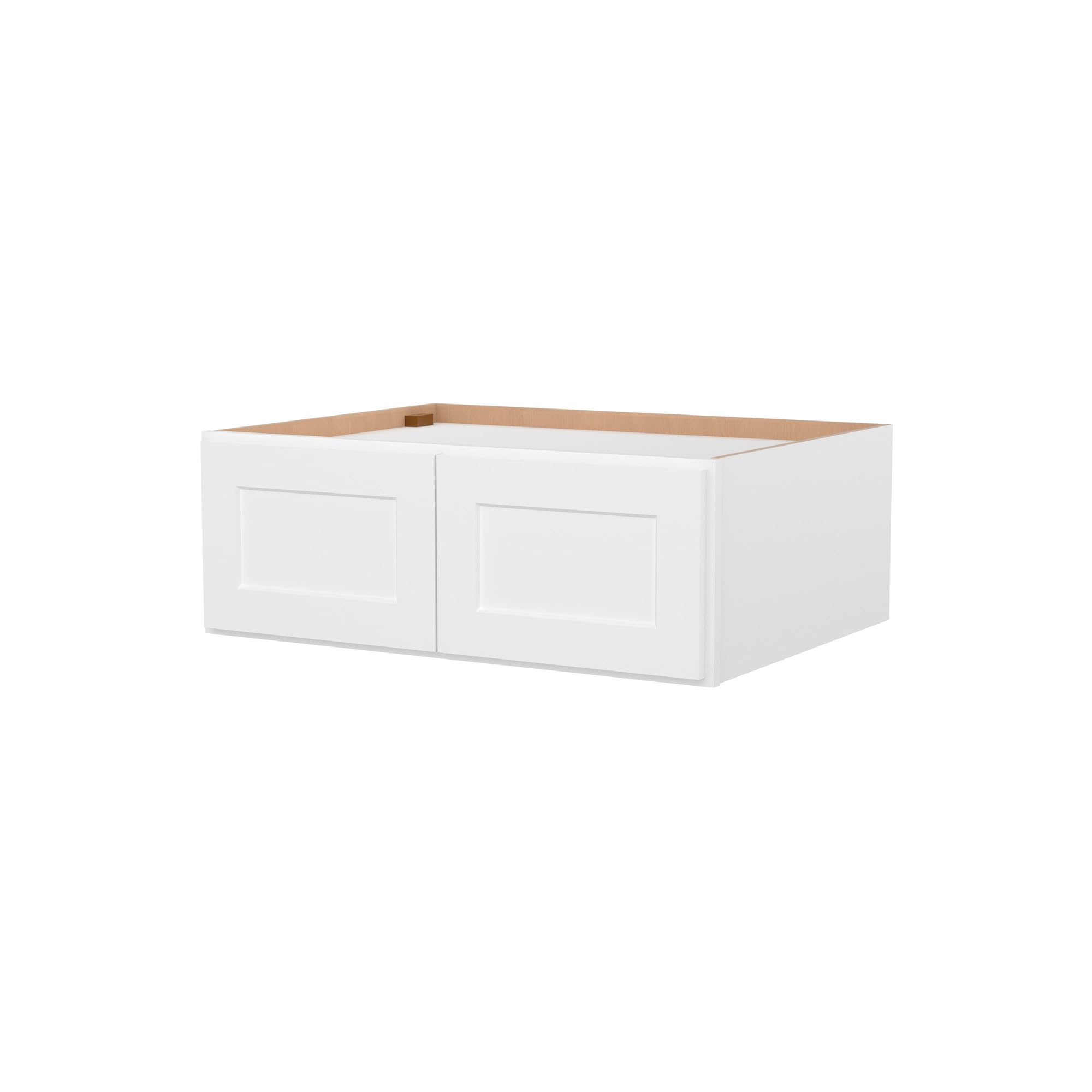 Furinno Shaker Wall Refrigerator Top Kitchen Cabinet, 2-Doors, White