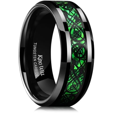 King Will Dragon Tungsten Carbide Wedding Band Cover