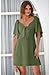 Dokotoo Cute Summer Dresses for Women 2025 Fashion Fall Outfits Wedding Guest Womens Easter Dresses for Women Sexy V-Neck Drawstring Cap Sleeve Elegant Solid Color Mini Dress