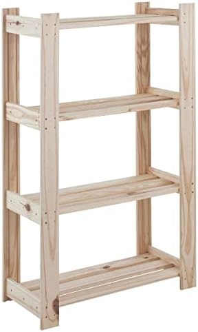 Estante Tramontina Modulare em Madeira Pinus com Acabamento Natur...