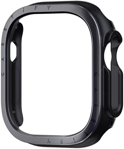 Vista 20 de CASETiFY Impact - Funda para reloj [bisel de aluminio cepillado] compatible con Apple Watch Series 4-6, SE, 1.575 pulgadas, color dorado Oro