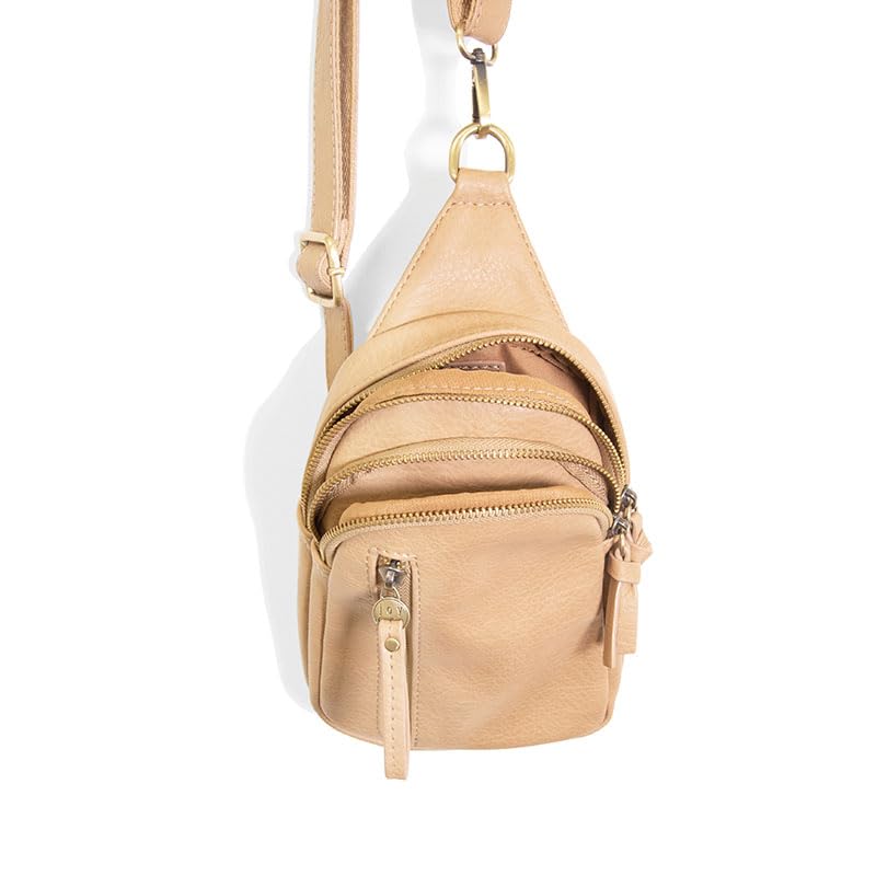 Image of Joy Susan Skyler Sling Bag: Vegan Leather, Zippered Closure, Brass Plated Hardware