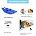Kayak Outrigger Stabilizer , Portable PVC Higher Stability Kayak Outrigger Kit , Three Colours to Choose Inflatable Kayak Stabilizer , Easy to Install , for Floating Balancing Boat