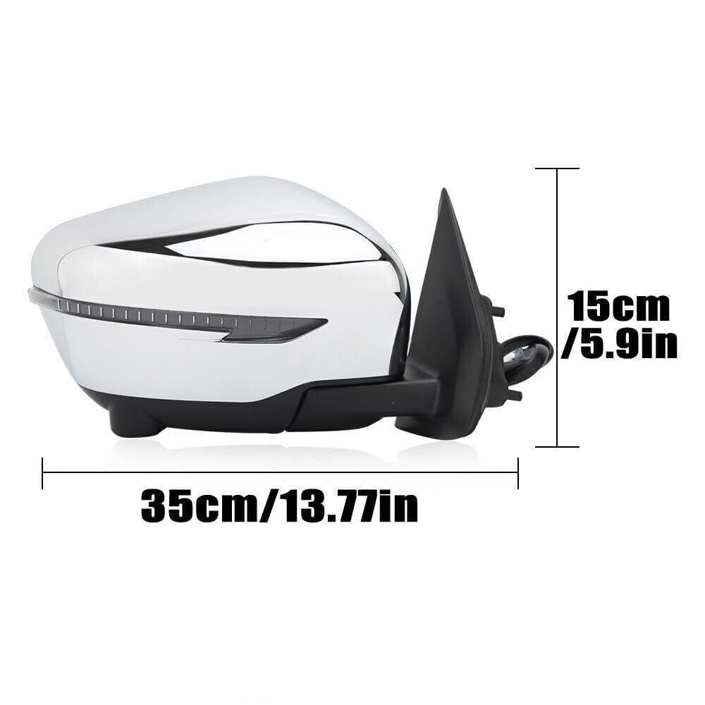 Seitenspiegel Blinker,für Nissan Navara D23 NP300 2.3TD 2015-2020,Auto Blinker Seitenspiegel Markierungs Blinker Licht Lampen Auto Zubehör