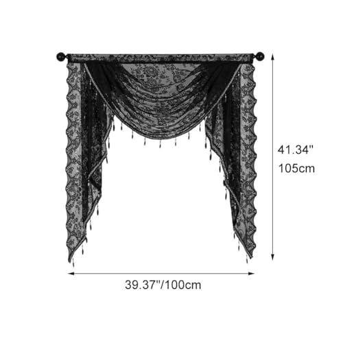 Cortinas de encaje americano elegantes con cuentas para iluminar tu dormitorio 8
