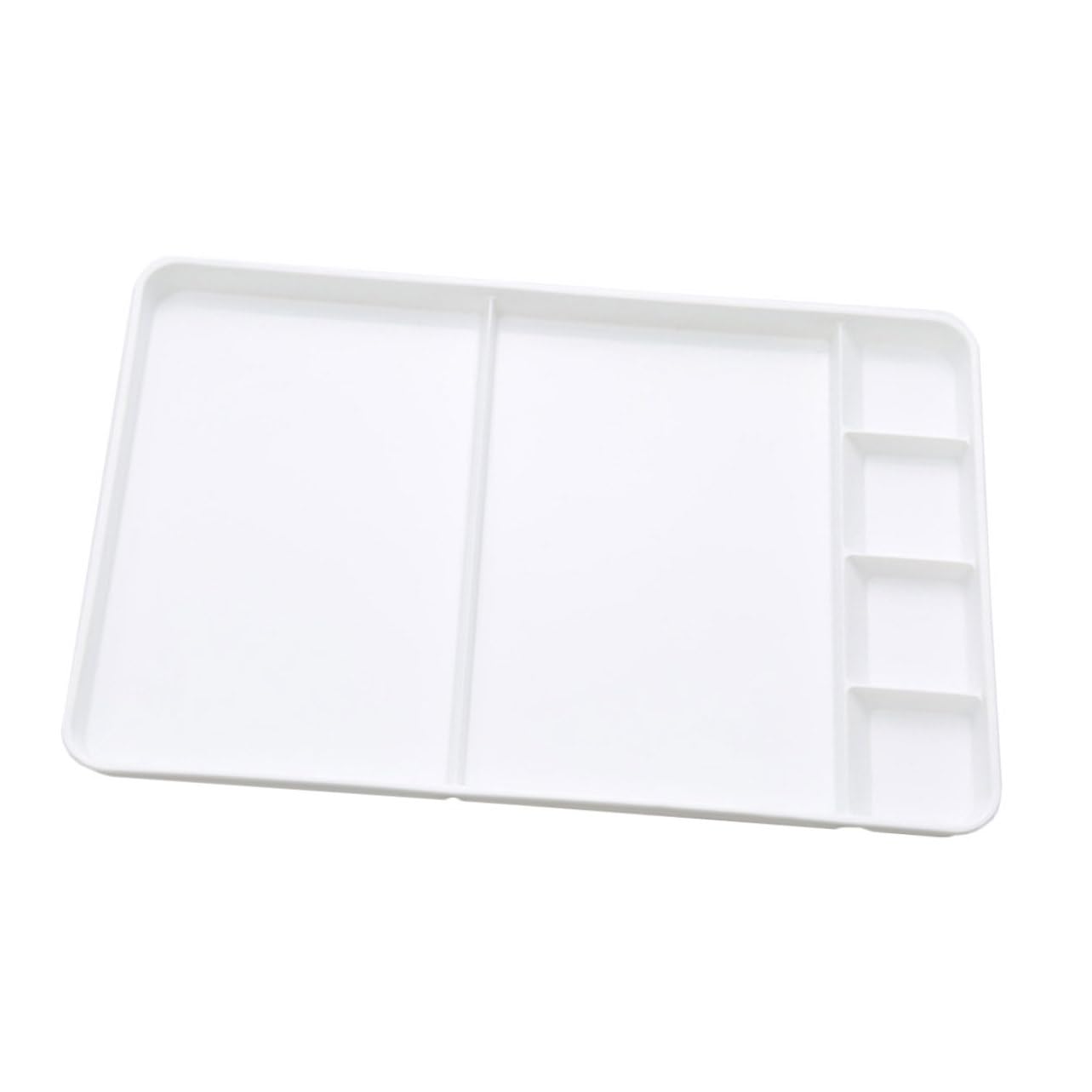 TOPBATHY Palette Plastique pour Peinture Aquarelle Compartiments Palette de Mélange Résistante PP Lisse pour Artistes et Bricolage