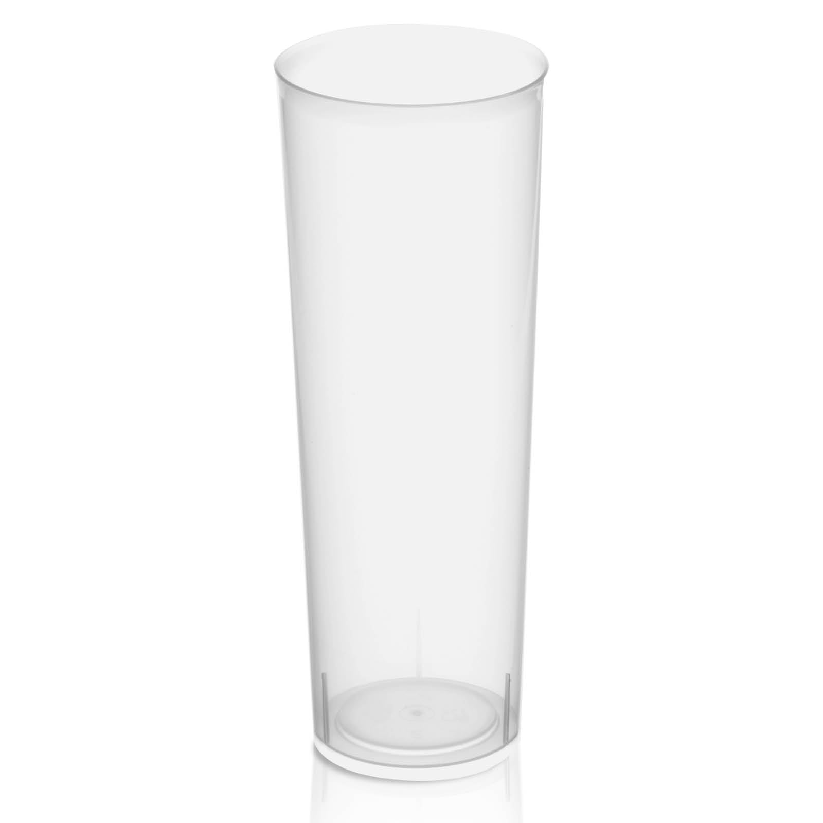 360 Vasos Tubo Cubata Plástico Reutilizables Transparente - 300 cc - Vasos Reciclables - Vasos Cubata - Fiestas, Eventos y Celebraciones - Vaso para cubata Irrompible - VASO TUBO