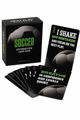 Soccer Affirmation Card Deck for Athletes – 52 Mental Performance