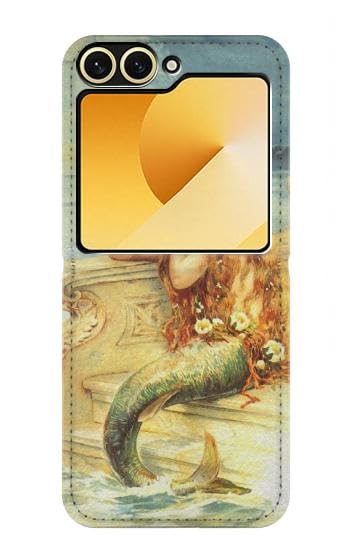 Housse Cuir Antichoc Petite Sirène Samsung Galaxy Z Flip 6 et Flip 7