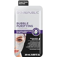 Skin Republic Bubble Purifying + Charcoal Face Mask Sheet