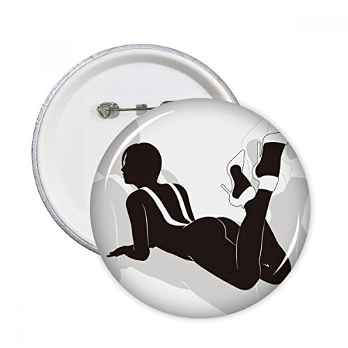 Badge Bouton Chaussures DIYthinker Cadeau Savoureaux Idéal pour Amateurs de Mode