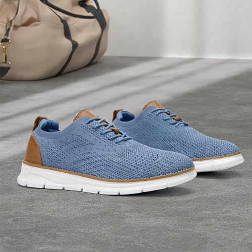Men's Mesh Sneakers Oxfords Lace-Up Lightweight Casual Walking Shoes Driving Shoes2