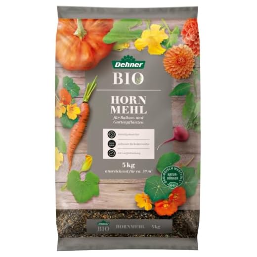 Dehner Bio Hornmehl, für Balkon- und Gartenpflanzen, 5 kg, für ca. 50 qm