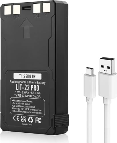 ANTIEE LIT-22 Pro wymienny do baterii litowej SPY-POINT LIT-22 Pro kompatybilny z kamerą Trail SPY-POINT Flex Series (M, Dark, S-Dark, S, G36, Flex-Plus) kabel typu C w zestawie