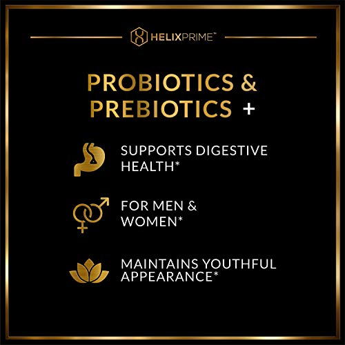 Helix Prime Probiotics And Prebiotics For Women Or Men Probiotics 60Bn Cfu Lactobacillus Acidophilus Reuteri Rhamnosus Bifidobacterium Lactis Made In Usa #TOP3