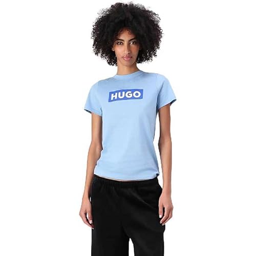 Hugo Women's Classic Tee_b Jersey, Light/Pastel Blue, S