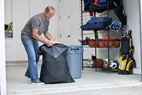 GLAD ForceFlex Large Drawstring Trash Bags, 30 Gallon Black Trash Bags for Large Kitchen Trash Can, Mountain Air Scent… - Image 4