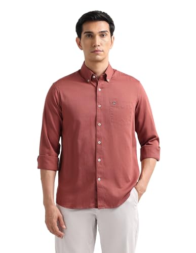 Image of Arrow Striped Slim Fit Mens Casual Shirts - 100% Cotton, Breathable & Comfortable, Full Sleeves Shirts for Men
