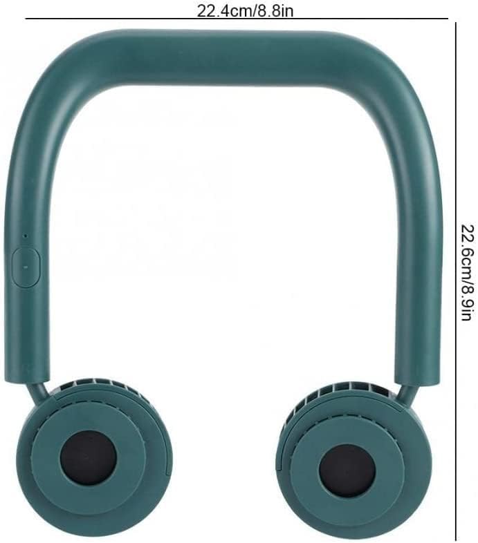 Ventilatore Portatile da Appendere al Collo, Mini Ventilatore Elettrico con Ricarica USB, raffrescatore d'Aria for Viaggi all'aperto, Uso Sportivo, Facile da trasportare