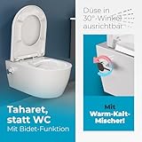 SSWW Spülrandloses Taharet WC inkl. Armatur und abnehmbarer Softclose Sitz - 2